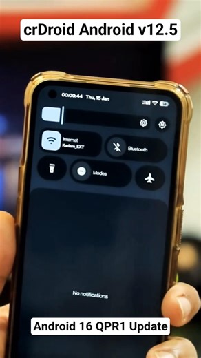 Official crDroidAndroid v12.5 Android 16 QPR1 based January update! 😍😍🔥🔥 #android16 #crdroid