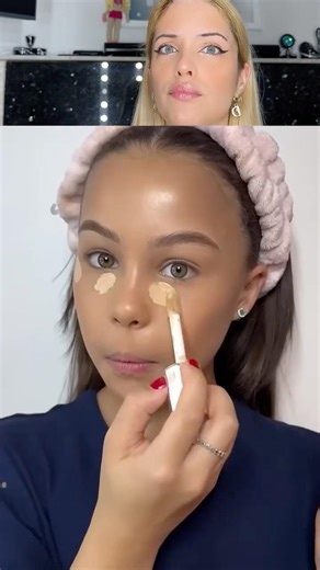 Make-up tutorial by 10 years old 🫶yes or not? #makeup #tutorial #makeuptutorial #girls #cute