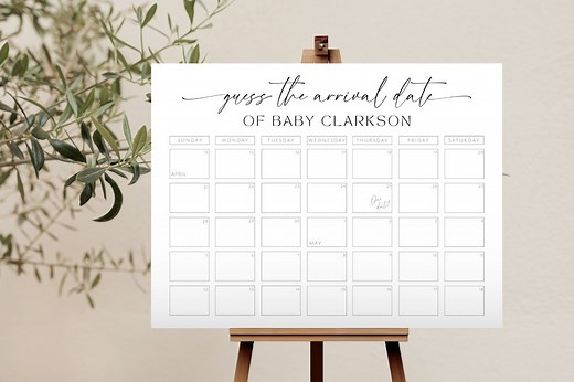 Baby Due Date Pool. Prediction Baby Shower Game. Guess Baby's Birth Date. Baby Betting Pool. Baby Due Date Calendar. Digital Download. GRD - Etsy