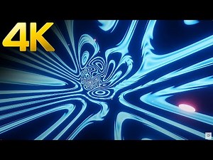 5 hour 4k Sci-Fi lights Blue Waves Big-Screen Visuals TV Screensaver Relaxing background Video