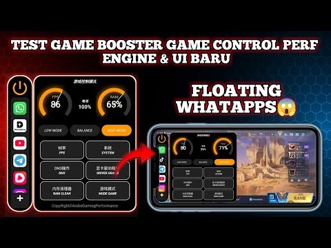 BARU! Game Booster dengan UI Mengambang & Fitur Floating WhatsApp - Test Performance Engine Terbaru