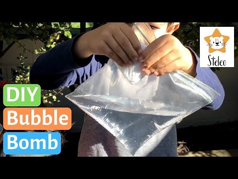 How To Make A DIY Bubble Bomb With Baking Soda and Vinegar | Easy Science Experiments For Children