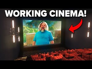 Minecraft: How to build a Working Cinema!📽️
