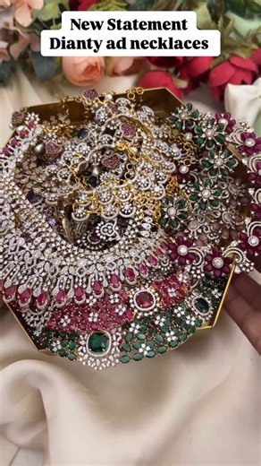 Sparkle and Glow on Instagram: "Delicate, Dazzling, Divine – Your everyday sparkle just got an upgrade! 💎✨” Introducing our latest collection of delicate American Diamond necklaces – perfect for brunches, parties, or even bridal bridesmaids! Crafted to look luxurious yet feel feather-light, these stunning pieces blend elegance with everyday charm. Minimal. Modern. Made to shine ✨ ✨ Shop Now & Sparkle Everyday! 💖 Link in bio Note: We don’t take orders from any other instagram pages or whatsapp 