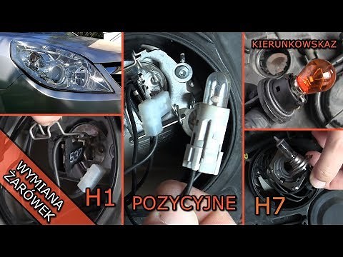 Wymiana żarówek reflektor przedni OPEL Vectra C.