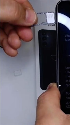 how to insert a SIM card in Samsung Galaxy A16 #smartphone #shortsviral #shorts #shortvideo