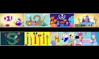 Mix of 8 videos from youtube : StoryBots Numbers Song