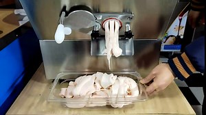 Kolice Commercial Countertop Fresh Fruit Gelato Ice Cream Machine, Italian Water Ice Cream Maker, Hard Ice Cream Machine- 5.5 gallon/hour,vertical feeding+mixing