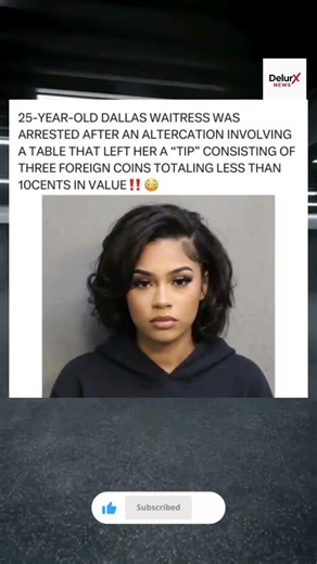 Dallas Waitress Arrested Over 10-Cent Tip 😳 #WaitressArrested #10CentTip #DallasNews #ViralStory