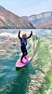 1.6M views · 127K reactions | The energy in this will give you the biggest smile today. From her stoke for doing to Hype Mom in the background cheering her on. It’s all so beautiful #wakesurfing | Rowley Adventures | Facebook