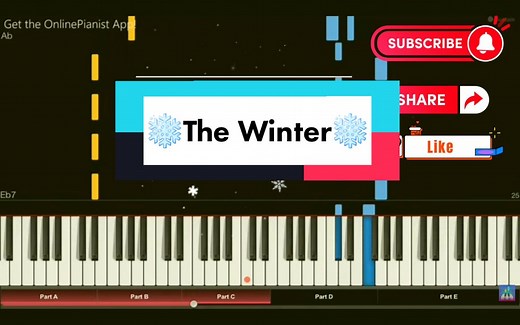 Winter Seasons Piano Tutorial by Vivaldi