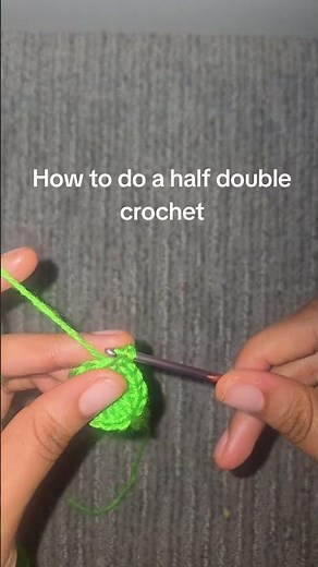How to do a half double crochet.#crochet #halfdoublecrochet
