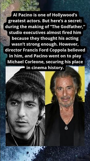 🎬😱 AL PACINO ALMOST FIRED FROM THE GODFATHER! 🔥✨