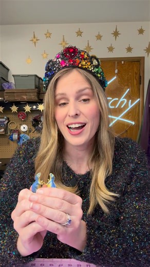 Crowns by Melissa Loschy on Instagram: "Making Valentine’s Dino Crowns 💚💙💜"