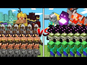 MINECRAFT LEGENDS vs DUNGEONS in Mob Battle