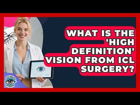 What Is The 'high Definition' Vision From ICL Surgery? - Eye Health Experts
