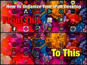How To Organise Your iPad Desktop Super Fast & Super Easy - Create Folders & Multi-Select Apps