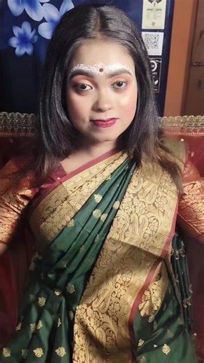 ✨ Royal Bengali Bride Look 👰‍♀️ | Traditional Bridal Makeup Transformation | Bengali Weeding #short