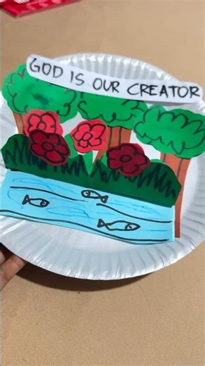 God is our Creator | Plate Ecosystem Craft Ideas for Kids #craftsart #kidsministry #sundayschool