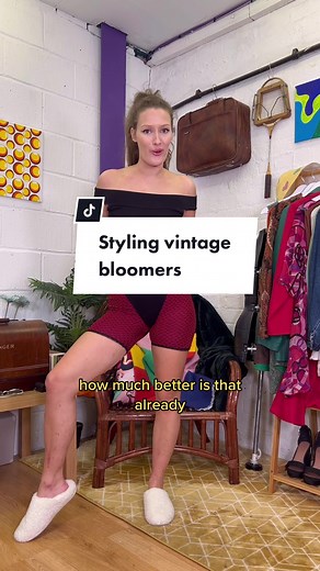 French 80s Club Outfit Inspiration | Vintage Bloomers & Beret