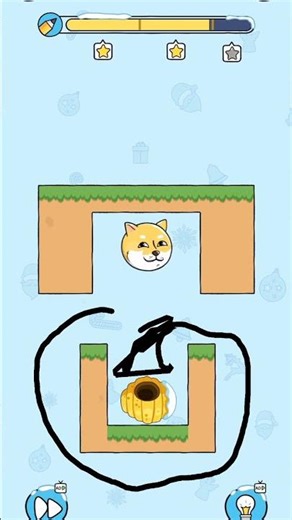 #shorts level 34 Doge Rescue: Save the Cute Doge From Danger! 🐶🔥 | Most Fun Puzzle Game