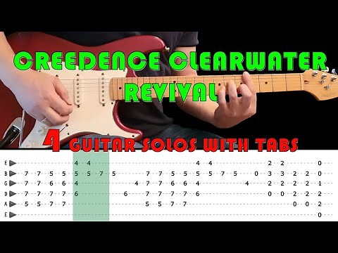 4 Creedence Clearwater Revival guitar solos for electric guitar (with tabs)