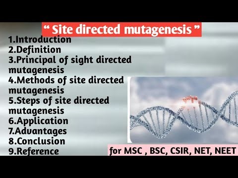 Site directed Mutagenesis | Principal | Methods | Steps | Application | Advantages