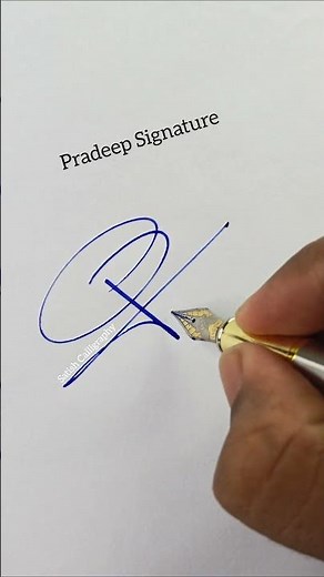 Pradeep Signature | Letter P Sign | How to sign letter P | P Sign | P Signature Style #signature
