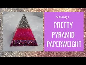 HOW TO MAKE A PRETTY PYRAMID PAPERWEIGHT / ORNAMENT. EASY RESIN PROJECT. DIY . TUTORIAL.