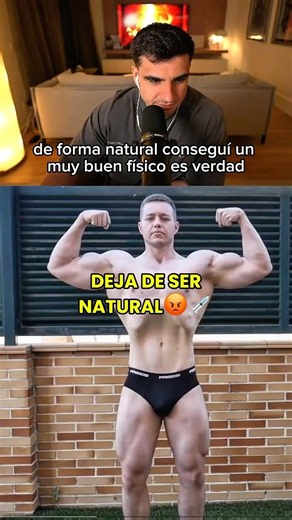 DEJA DE SER NATURAL😡💉 #natty #gimnasio #culturismo #gymsroka #gymroka