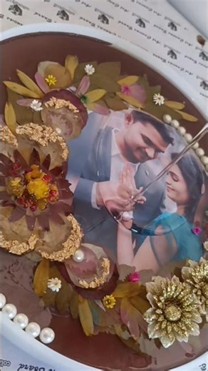 resin photo frame wedding | DIY Epoxy Resin Art #shorts #resinart #satisfying