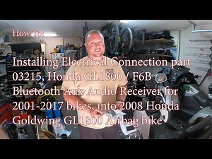Electrical Connection 03215 Honda Goldwing GL1800 / F6B Bluetooth Aux Audio Receiver for 01-17