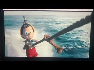 Pinocchio (2022) Sea Gulls Meets Geppetto in Ocean With Pinocchio Scene