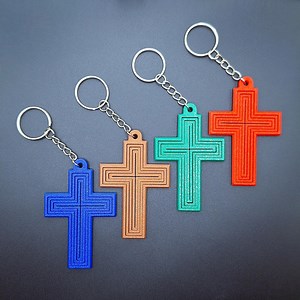 Articulated Cross Fidget Keychains: Faith-based Sensory Toy, Handmade in USA, 30 Colors, Bulk Discounts - Etsy
