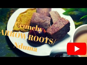 How to Make Deep Fried Arrow Roots/ Ndumas