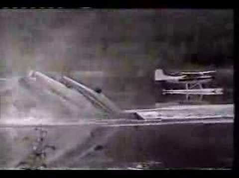 Float Plane forgets "wheels up" when landing on water