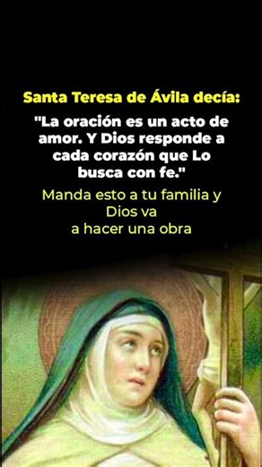El poder de buscar a Dios con fe — el mensaje eterno de Santa Teresa de Ávila