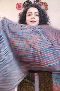 Ajrakh handblocked STOLES in pure modal silk from Ajrakhpur. You will...