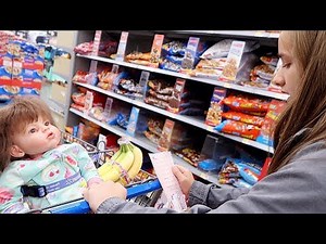 Grocery Shopping with Reborn Toddler and Reborn Baby at Walmart and Shopping Haul