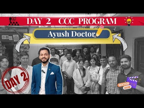 Day 2 | CCC Training Program with Ayush Doctors | Digital Skills in Action