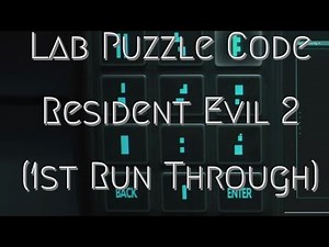 Lab Code Puzzle - 1st Run through - A scenario - Resident Evil 2 - RE2