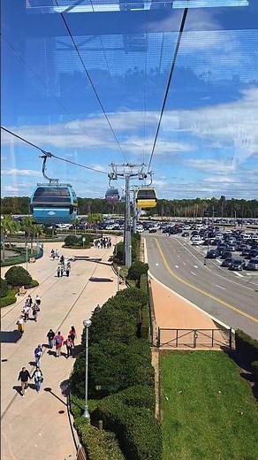 Disney Skyliner Ride 🎢 Hollywood Studios to Caribbean Beach | Nothing Can Stop Us Now 🎶