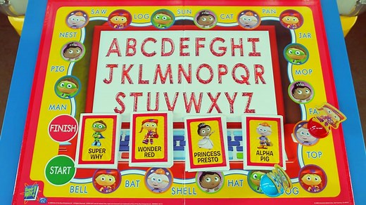 SUPER WHY ABC Letter Game: Learn Letters, Rhyming, and Reading! ABC Song PBS Kids