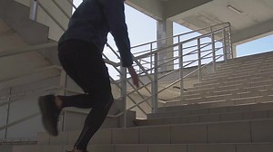 Download runner on the stairs for free