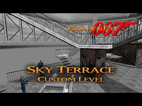 GoldenEye 007 N64 - Sky Terrace - 00 Agent (Custom level)