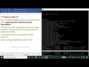 How to config dial pppoe on Cisco router ISR 4321/K9 step by steps
