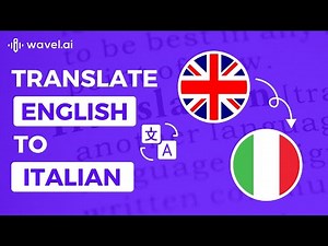 Translate English To Italian Audio | AI Audio Translator