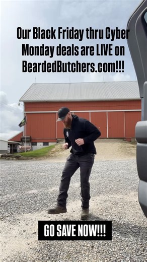 The Bearded Butchers on Instagram: "Black Friday is HERE! 🔥 Get 20% OFF Sitewide + Free USA Shipping (excludes frozen items). Now’s the perfect time to grab holiday gift bundles, DIY kits, your favorite seasonings, and more. Plus—find additional savings at beardedbutchers.com! #blackfriday #cybermonday #thebeardedbutchers"