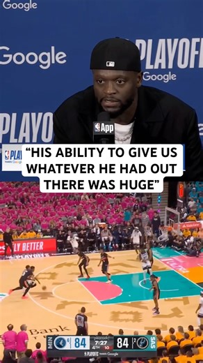 Julius Randle on Anthony Edwards tough shot making