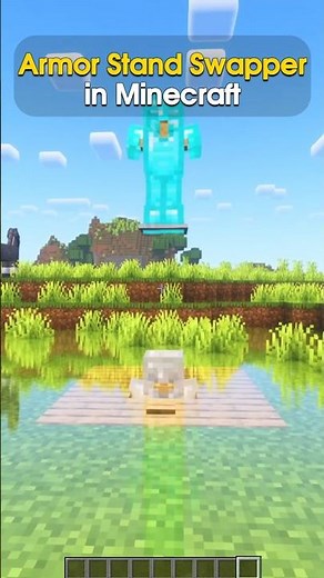 Armor Stand Swapper 🔥 in Minecraft 🤯 #shorts #minecraft